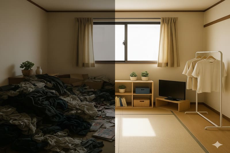 ゴミ屋敷の片付け ビフォーアフター