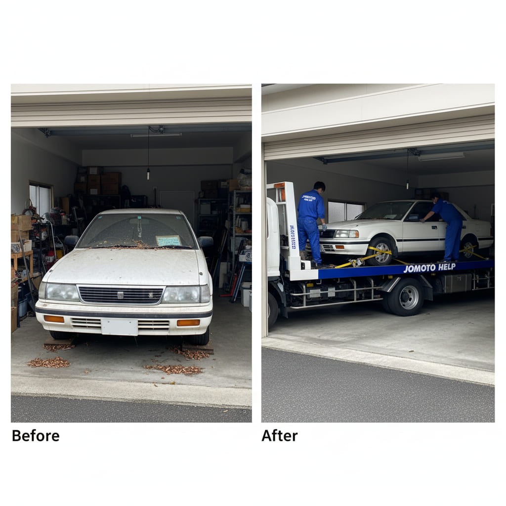 高崎市 遺品整理と故人の車（不動車）の買取実績